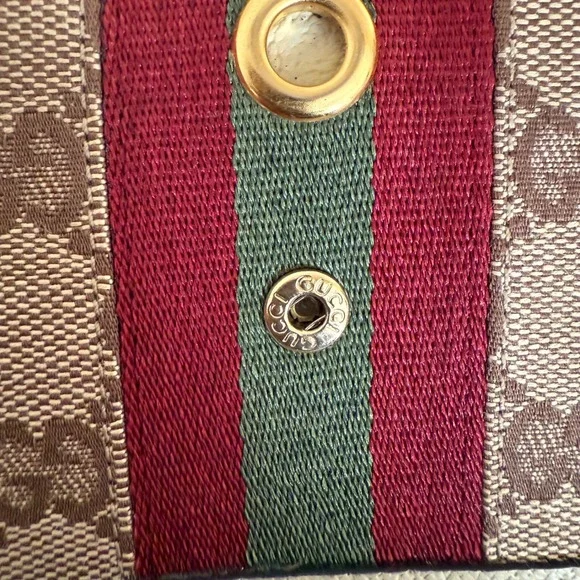 Gucci GG‎ Ophidia Wallet Leather Web Ivory/White, Rare - Picture 4 of 10